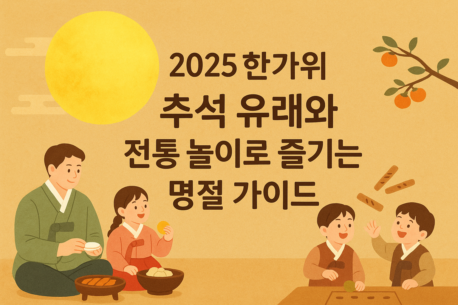 2025년 추석, 한가위 유래와 전통 놀이 총정리 이미지