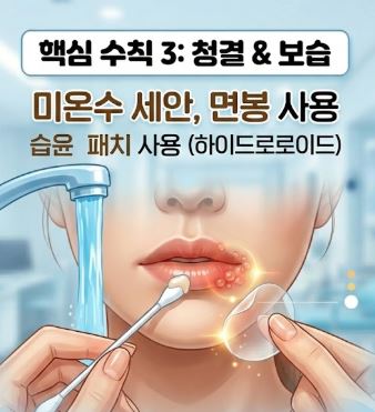 입술 포진 빨리낫는법