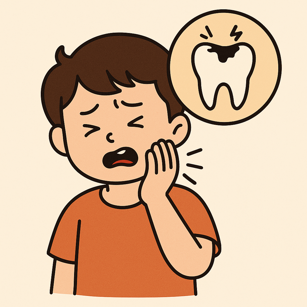 유아기 영구치 충치 치료 가이드에 대한 이미지