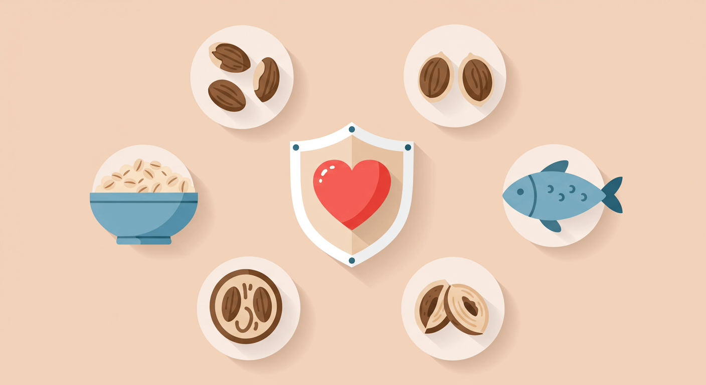 혈압 낮추는 식품 (오트밀, 견과류, 생선)