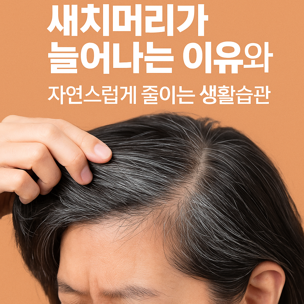 새치머리가 늘어나는 이유와 자연스럽게 줄이는 생활습관