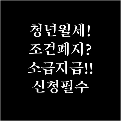 2026 하남시 청년월세지원 신청방법..