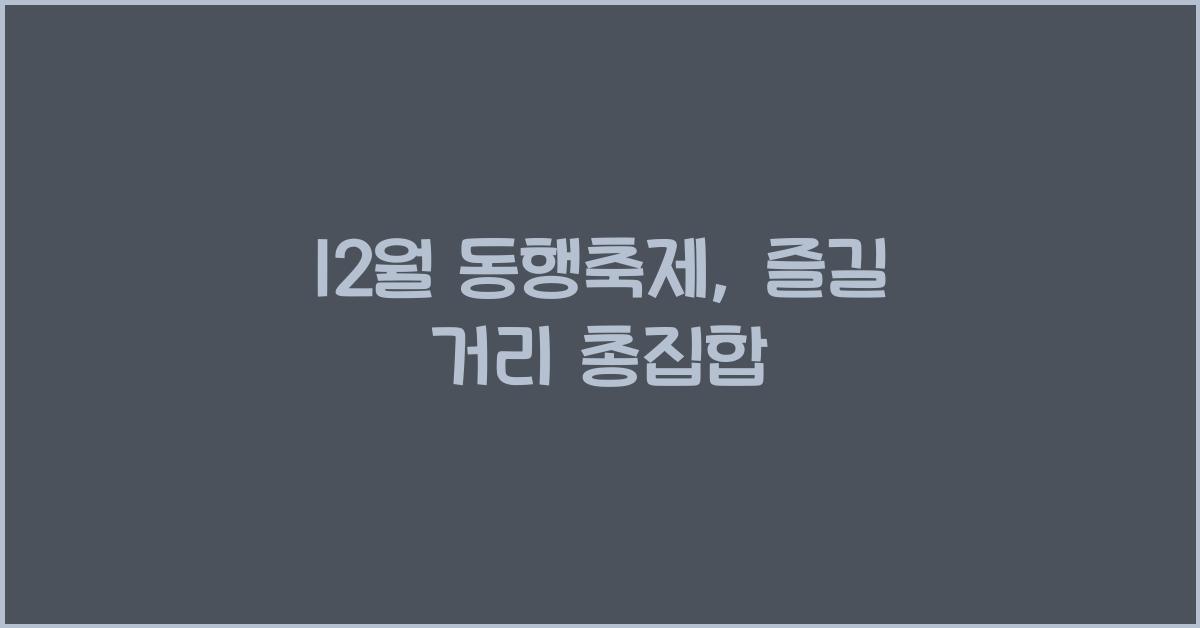 12월 동행축제
