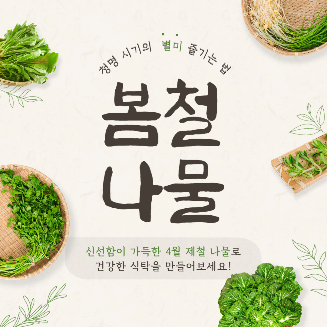 청명 시기의 별미, 봄나물 제대로 즐기는 법