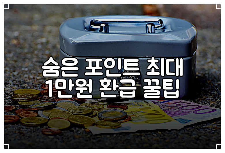 숨은 포인트 최대 1만원 환급 꿀팁