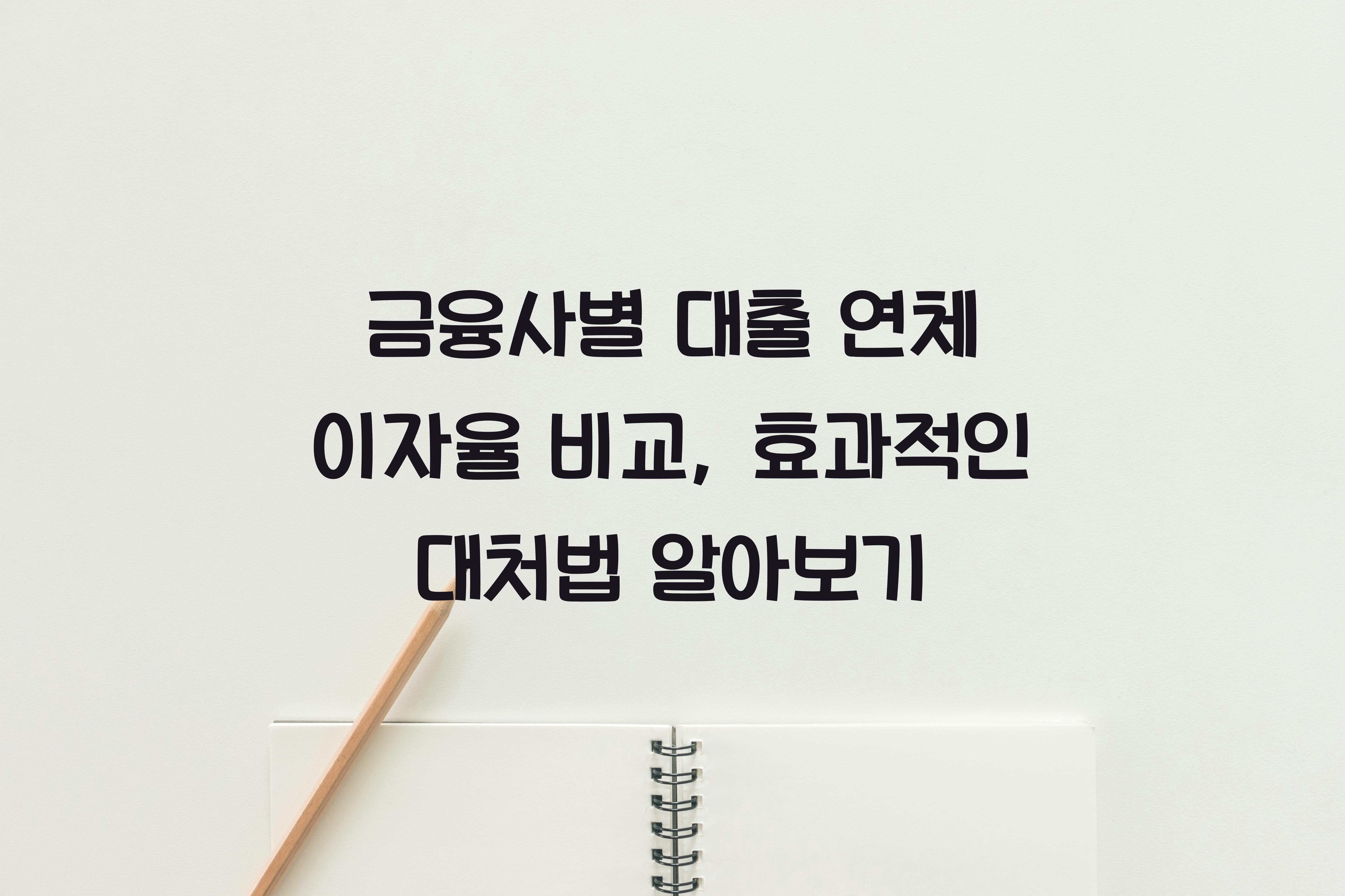 금융사별 대출 연체 이자율 비교