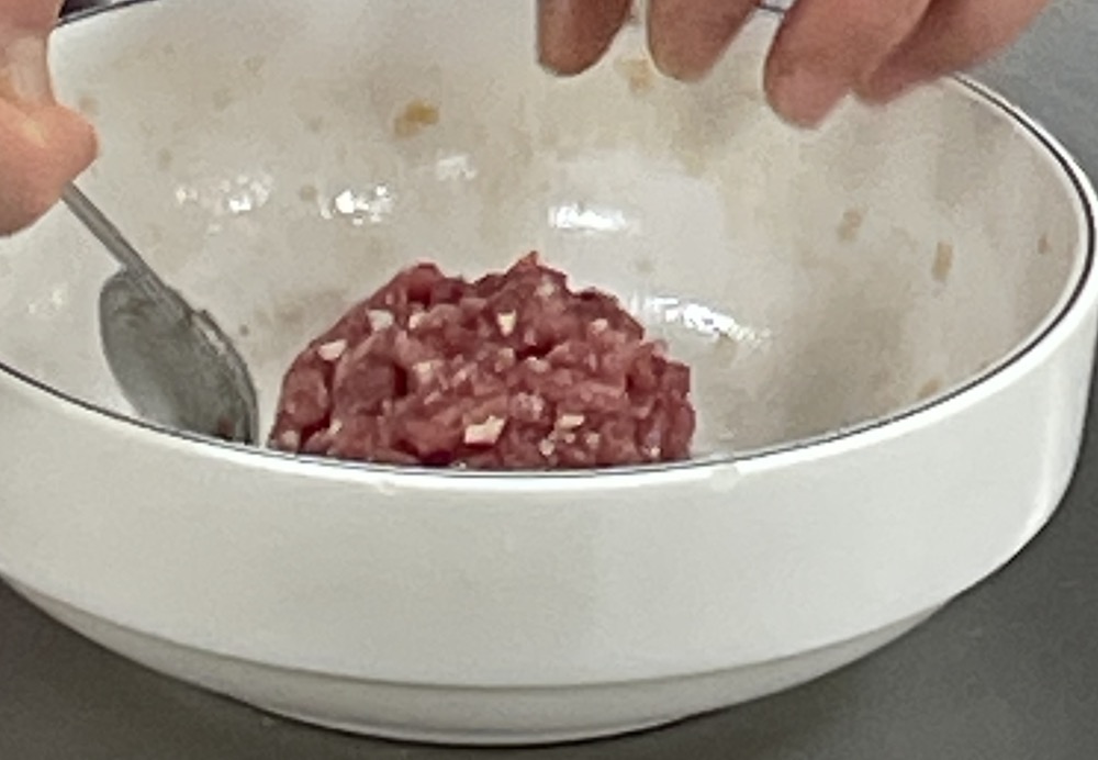 한식조리기능사 실기시험 준비 - 육회 - 소고기 양념하기