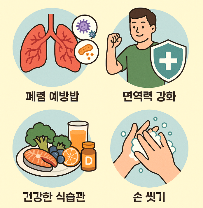 페렴 예방 관련 사진