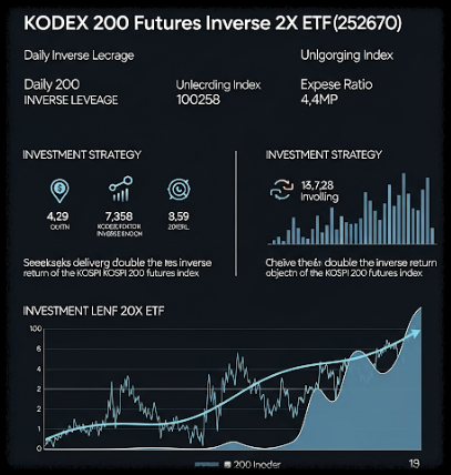 KODEX 200선물인버스2X(252670) 상품특징,수익률,배당정책