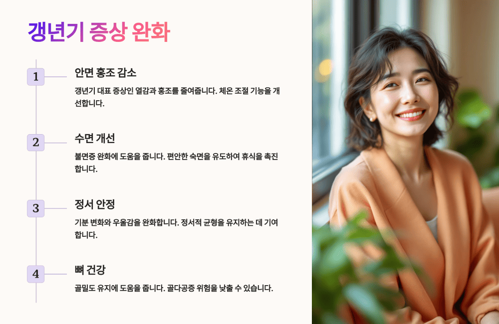 갱년기 증상 완화