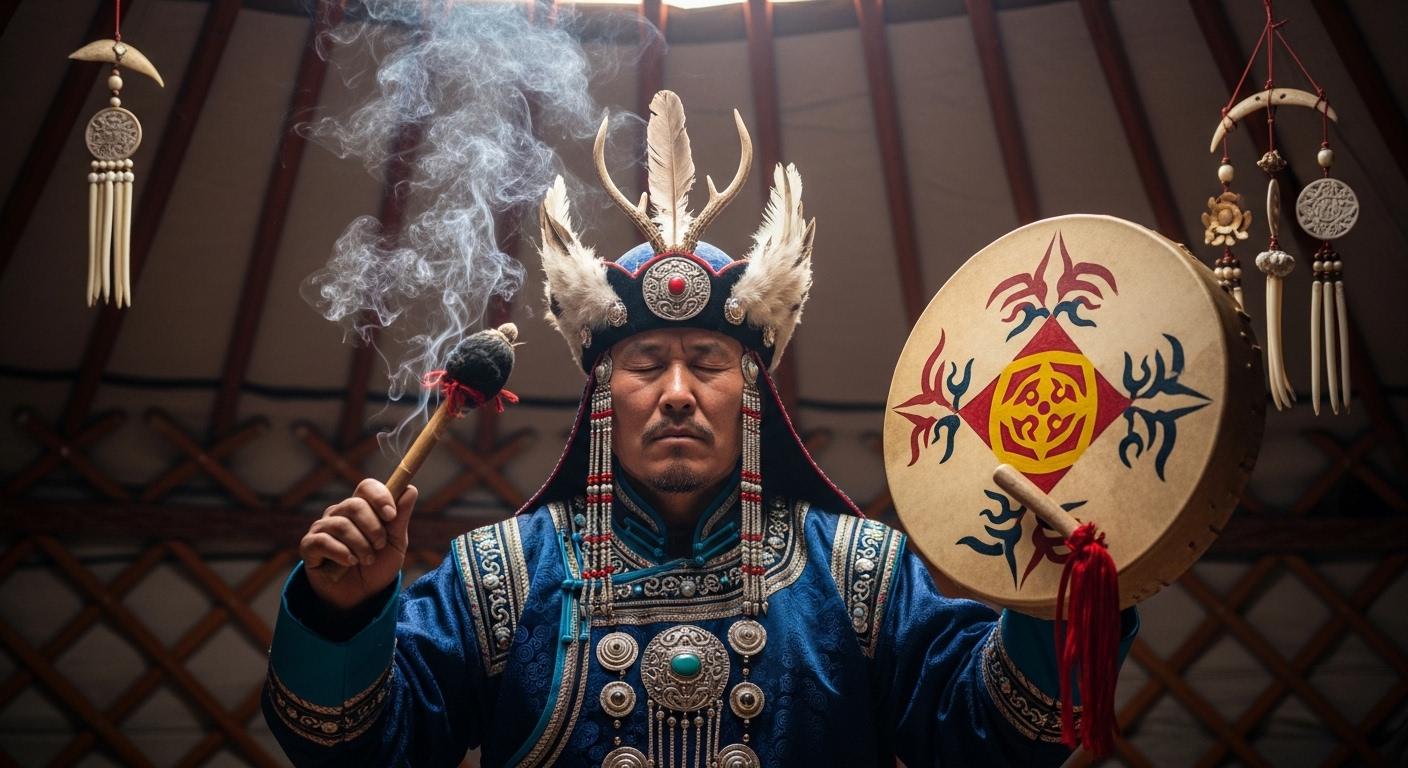 박수무당과 몽골어 박시