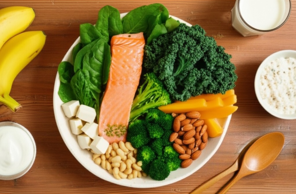 브로콜리, 시금치, 깻잎, 청경채