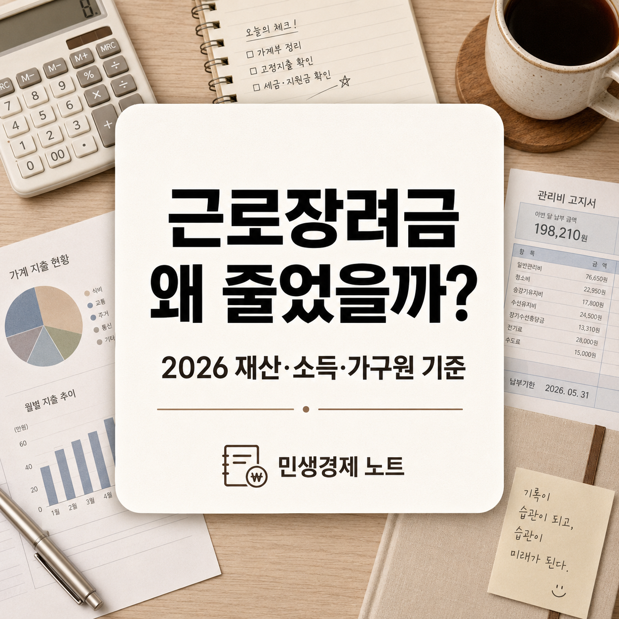 2026 근로장려금 지급액이 줄어든 이유와 재산 50% 감액 기준