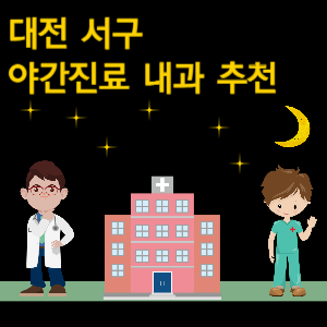 대전 서구 내과 야간진료 병원 추천