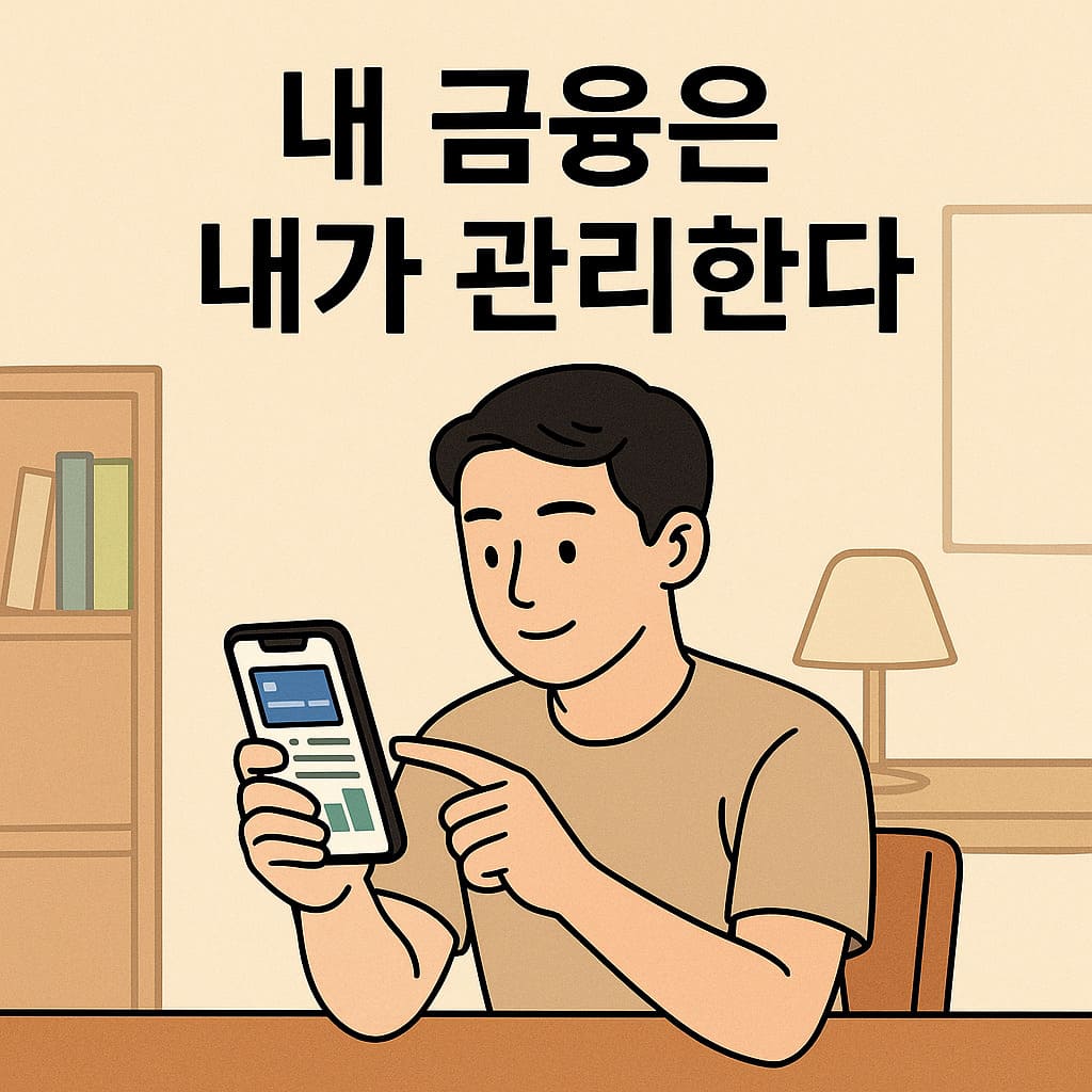내 금융은 내가 관리한다 일러스트