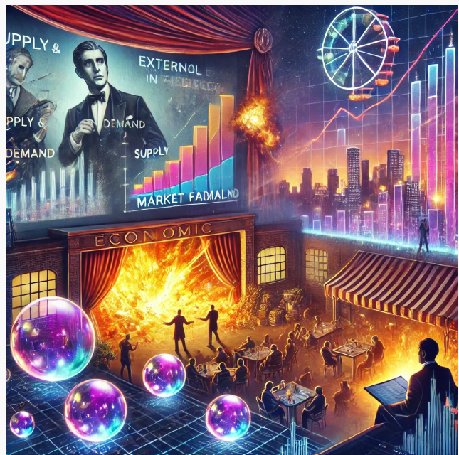 영화 속 경제개념 완벽 분석 (수요공급, 시장실패, 외부효과) 관련 AI 기반 사진