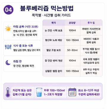 블루베리즙-효능-먹는방법-부작용-혈당-영향