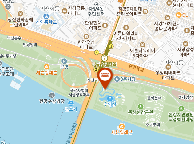 뚝섬 한강공원 위치