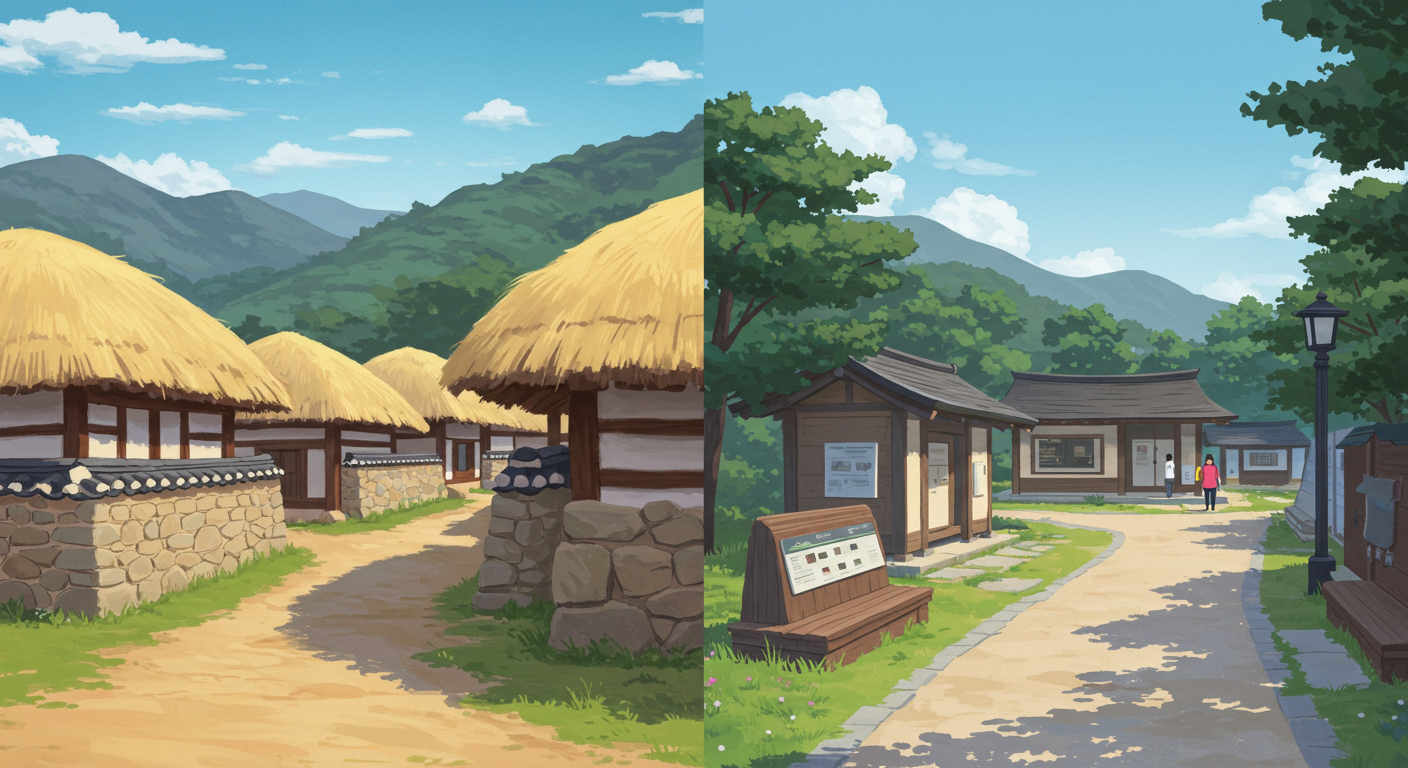 강릉 옥계 굴피집 마을과 양양 숫돌 문화촌