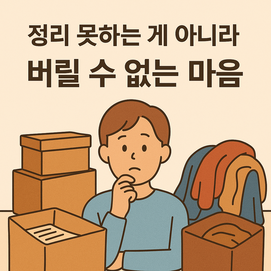 정리 못하는 게 아니라, 버릴 수 없는 마음