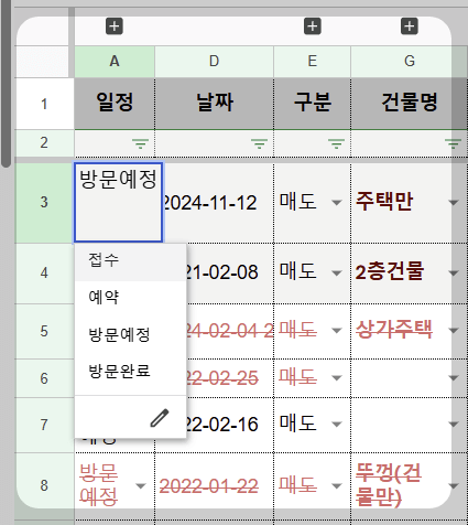 부동산 매물장 구성 알아보기