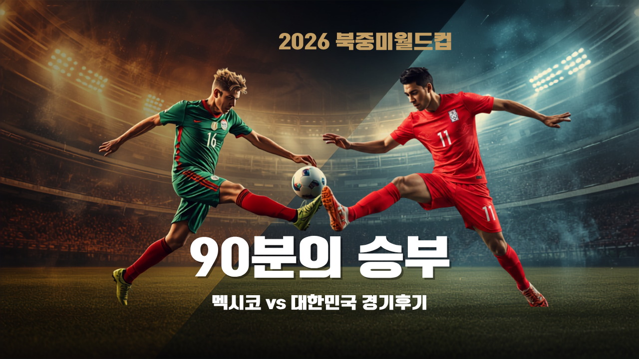 2026 북중미 월드컵 멕시코 vs 대한민국, 보고 나서 생각이 많아진 90분의 기록