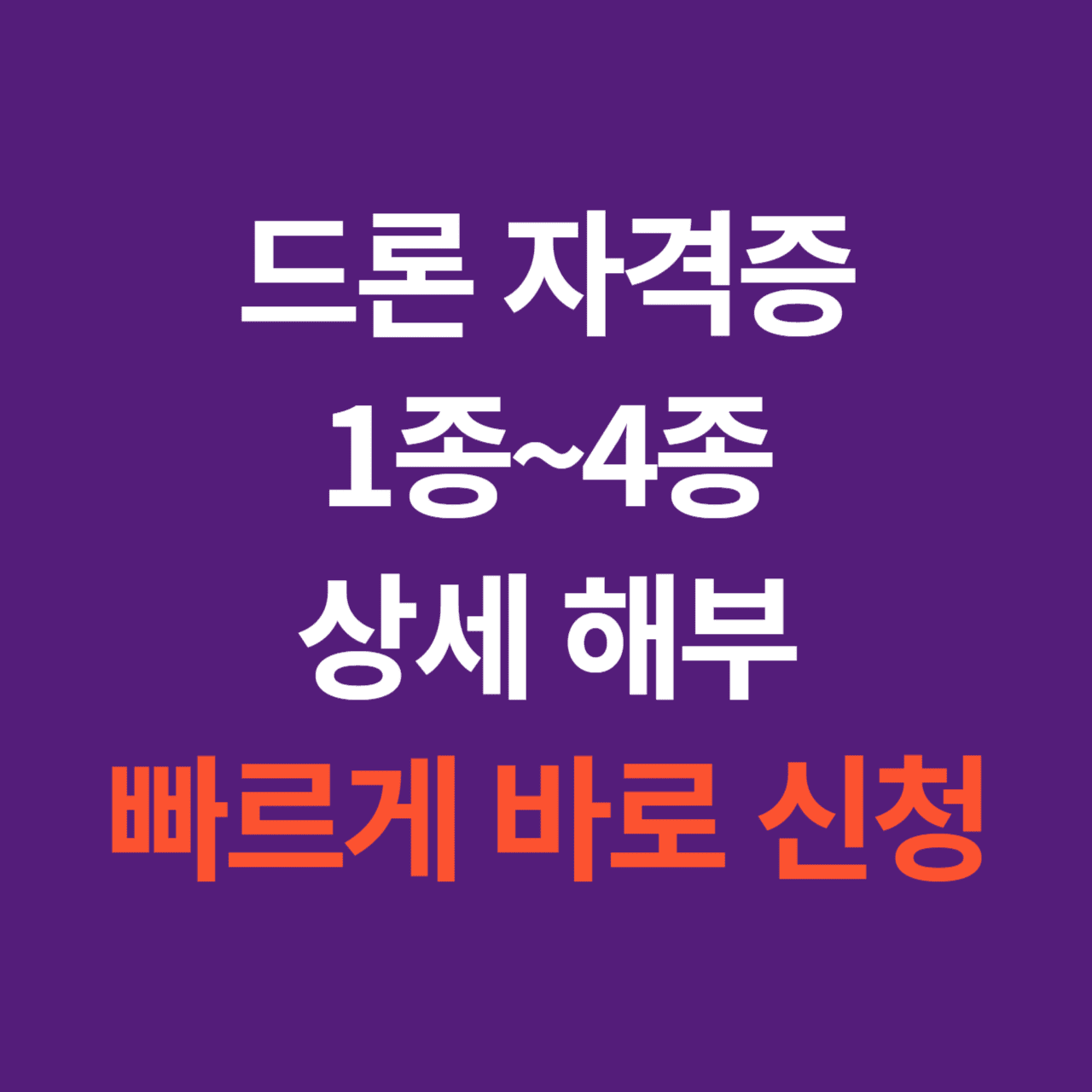 드론 자격증