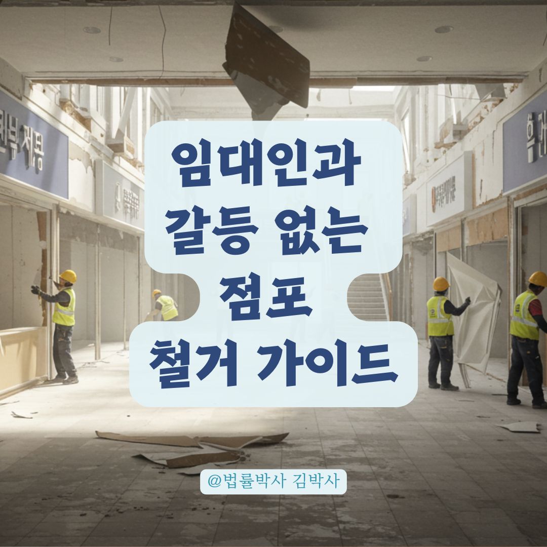 임대인과 갈등 없는 점포 철거, 원상복구 법적 기준 한눈에 보기.