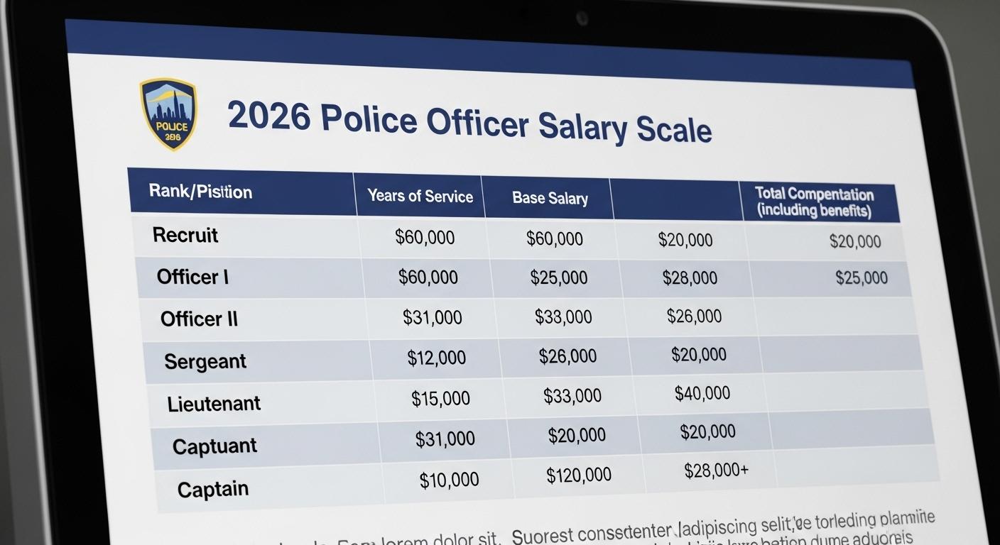 2026년 경찰공무원 봉급표