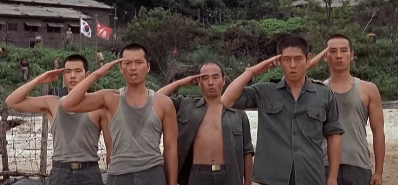 믿고 따르던 조중사에게 마지막경례