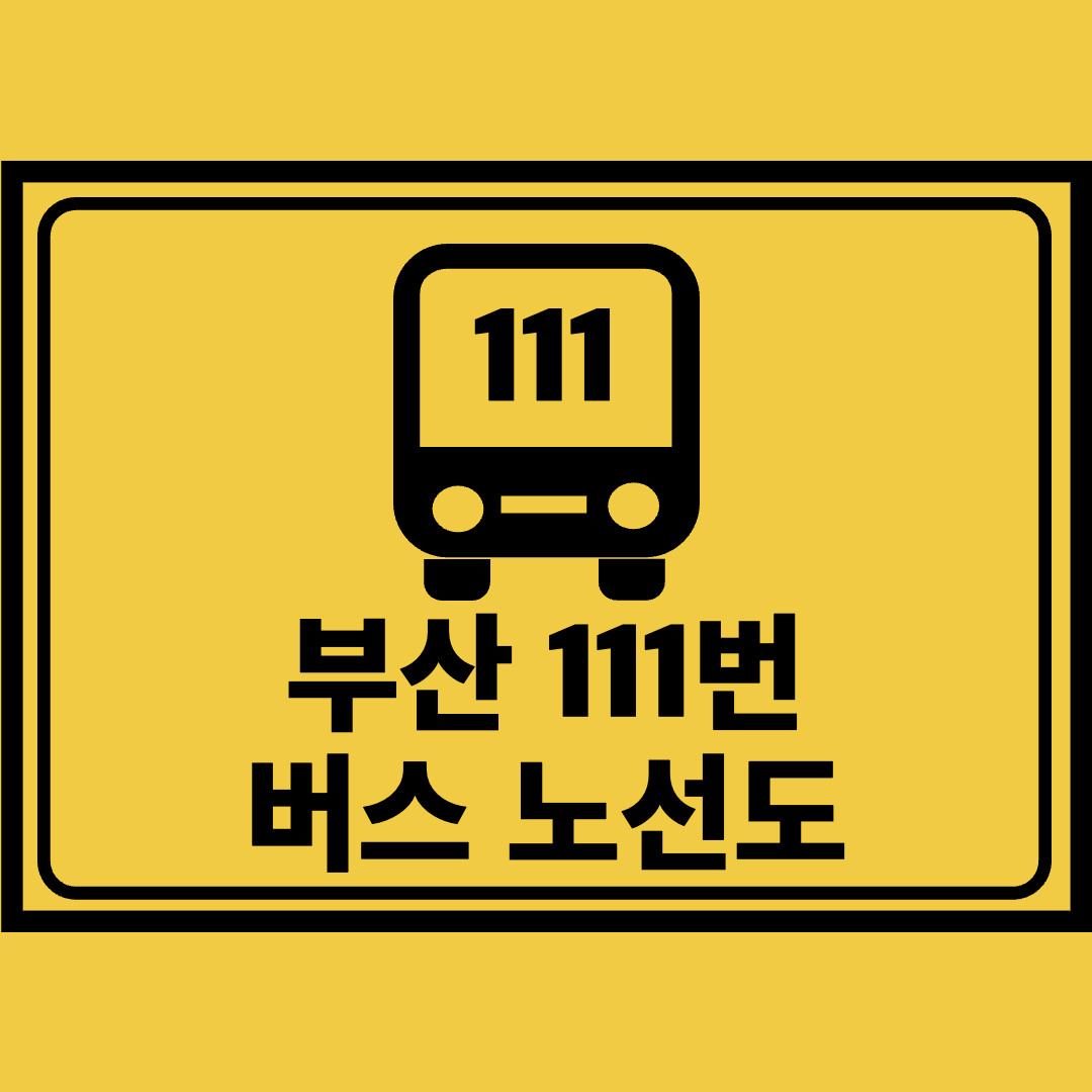 부산111번버스노선도