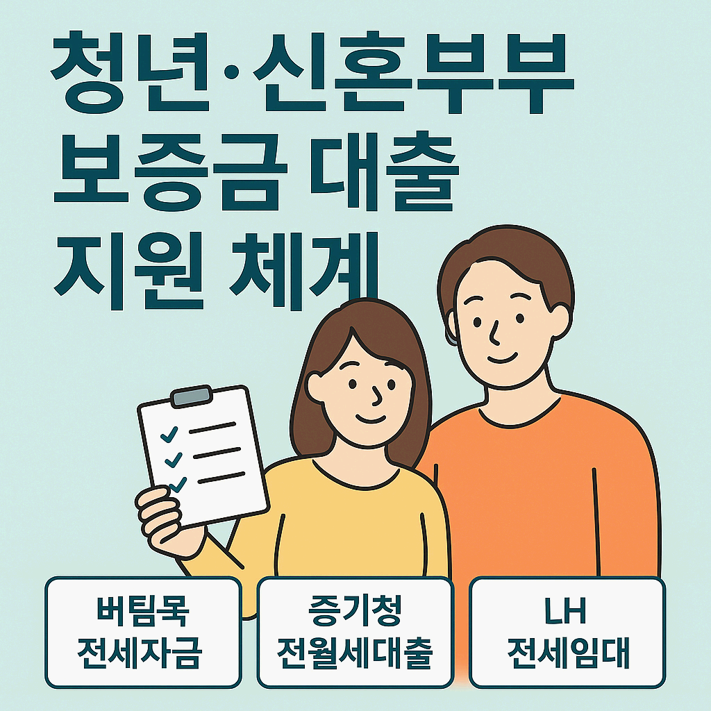 청년·신혼부부 보증금 대출 지원 체계 총정리