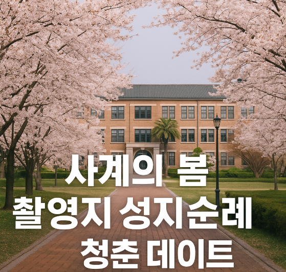 사계의 봄 촬영지, 실제로 가봤더니? 청춘 데이트 코스로 딱이네!
