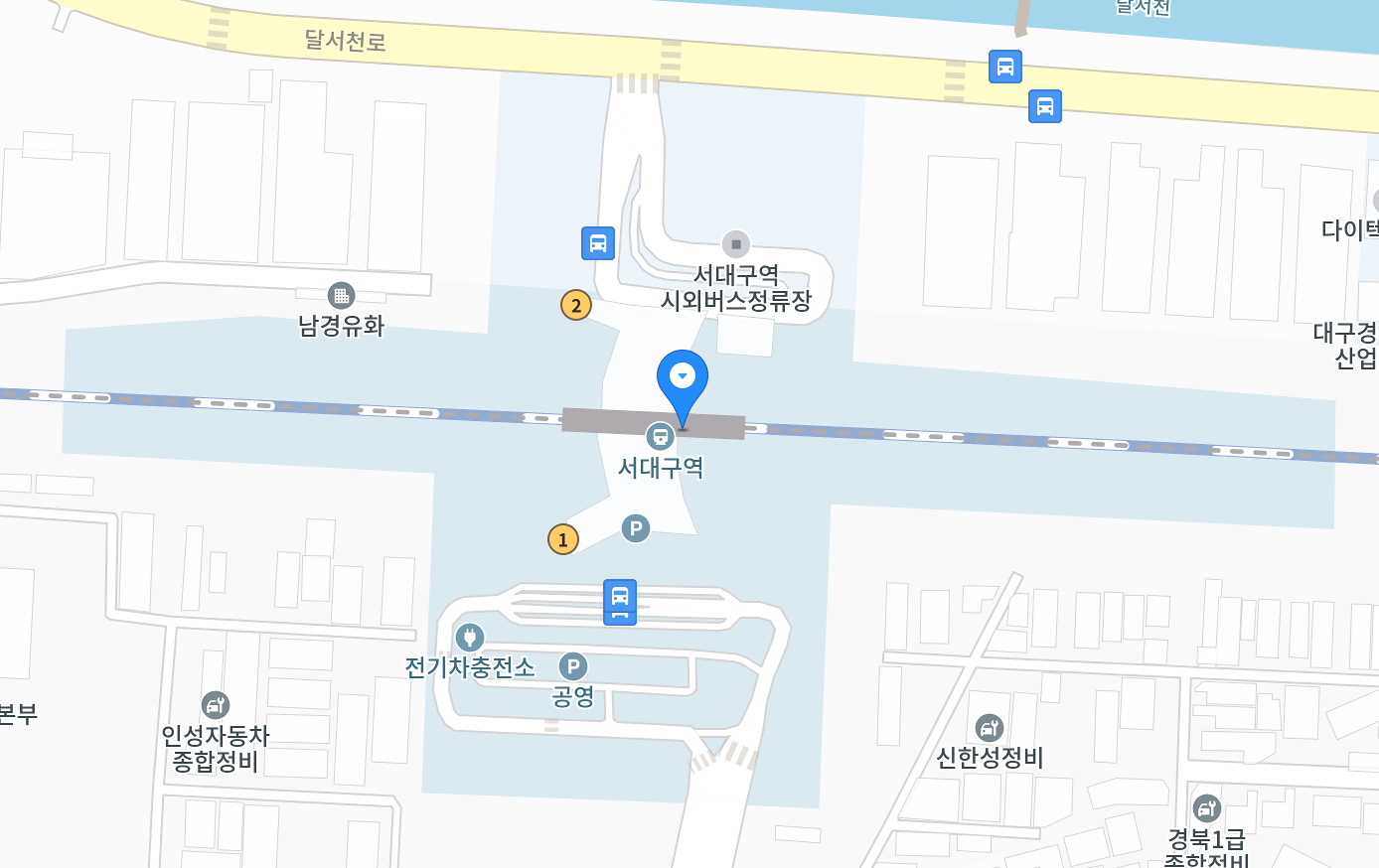서대구역-지도