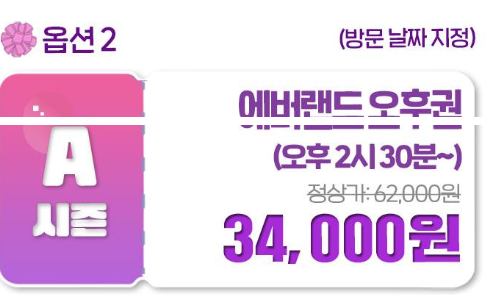 에버랜드 오후권 예매방법