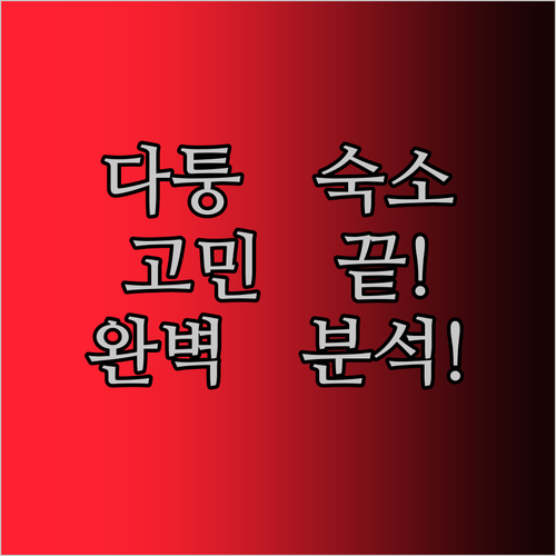 다퉁 숙소 고민 끝! 비파 올드 인,
