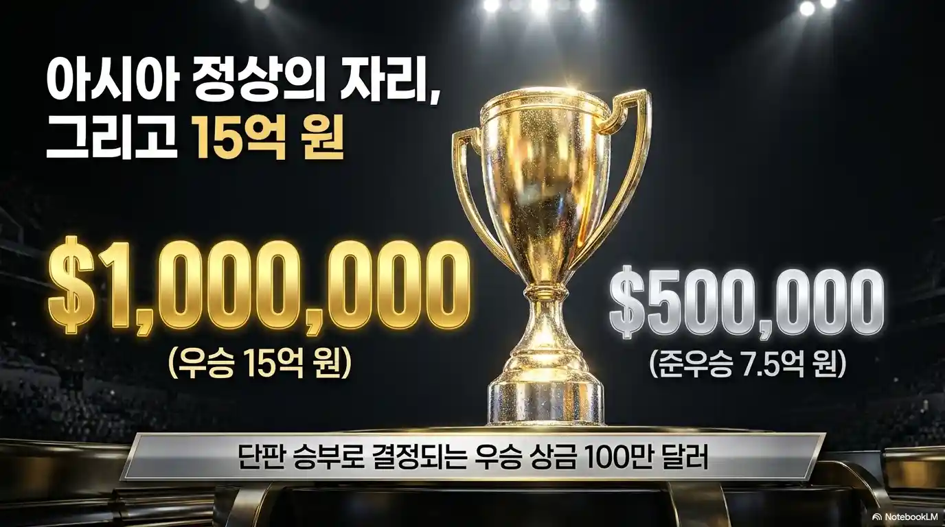 결승 상금 100만 달러