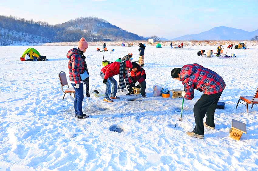 강화 신선지 낚시터 빙어낚시 축제