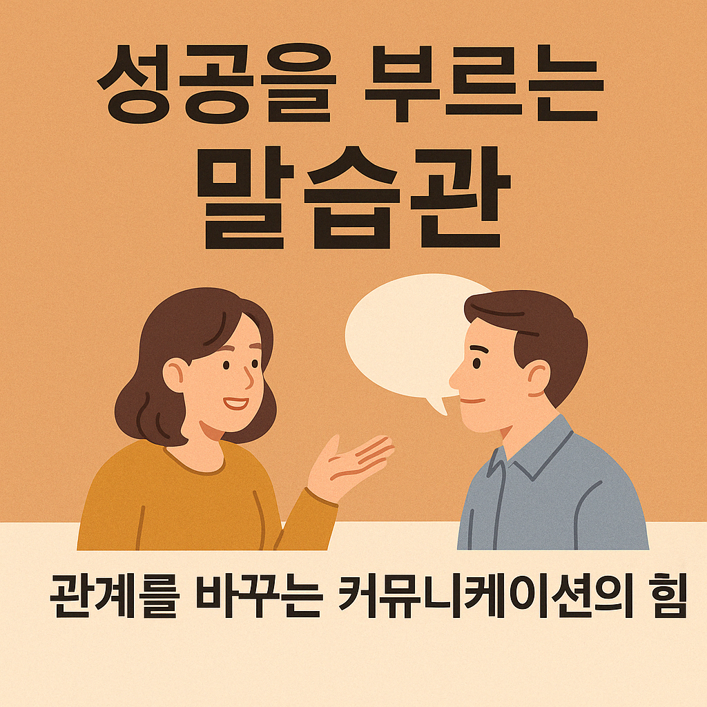 성공을 부르는 말습관 – 관계를 바꾸는 커뮤니케이션의 힘