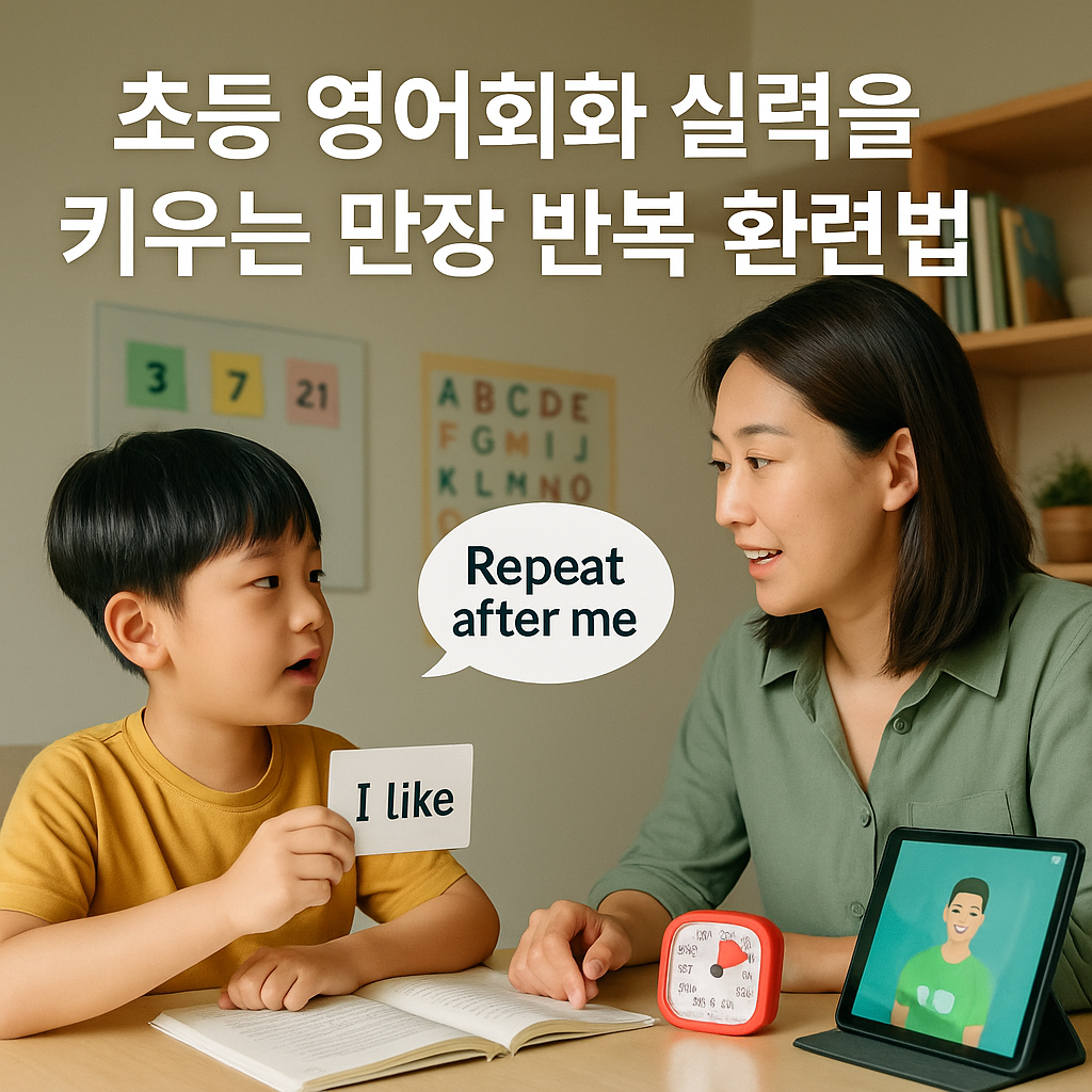 초등 영어회화 실력을 키우는 문장 반복 훈련법 정리