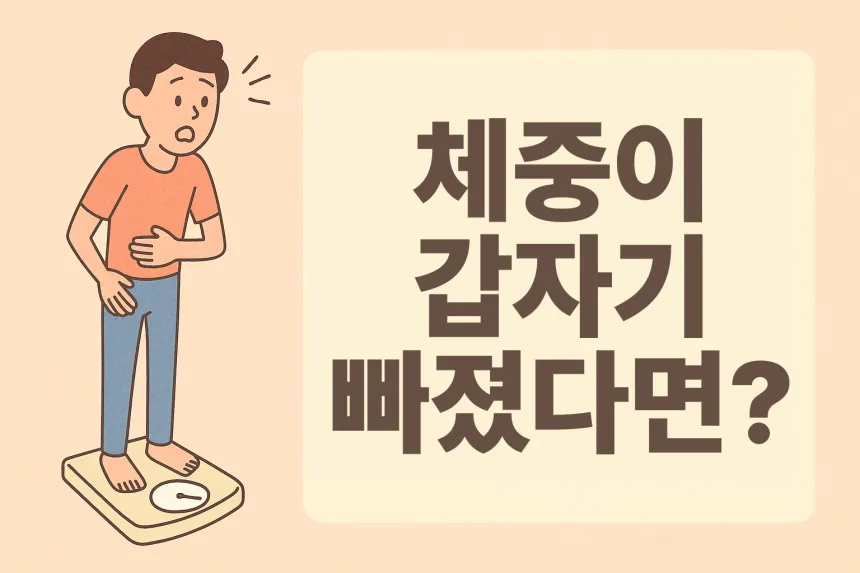 체중이 급격히 빠지는 이유