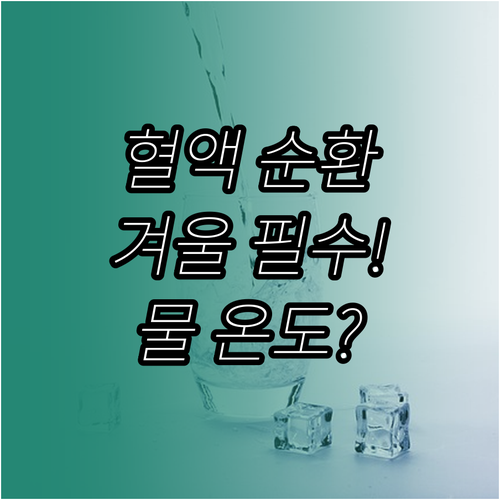 건강을 위한 겨울철 물 마시기 습관 ..