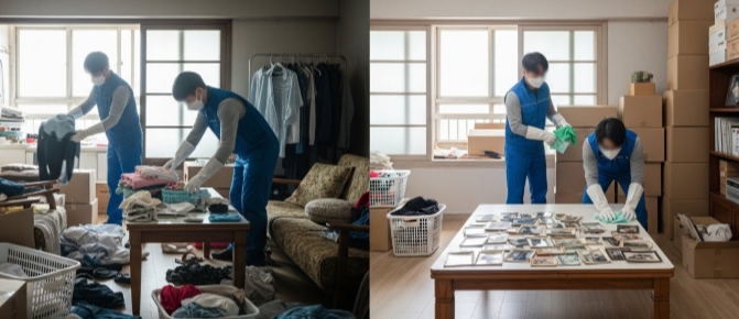 경산 고독사청소중