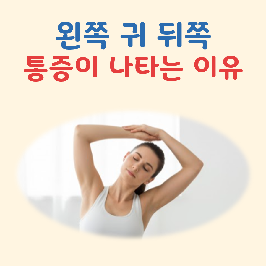 왼쪽 귀 뒤쪽 통증 대표 이미지