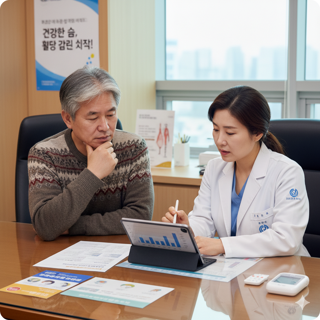 50대 혈당관리. 혈당관리, 공복혈당, 식후혈당