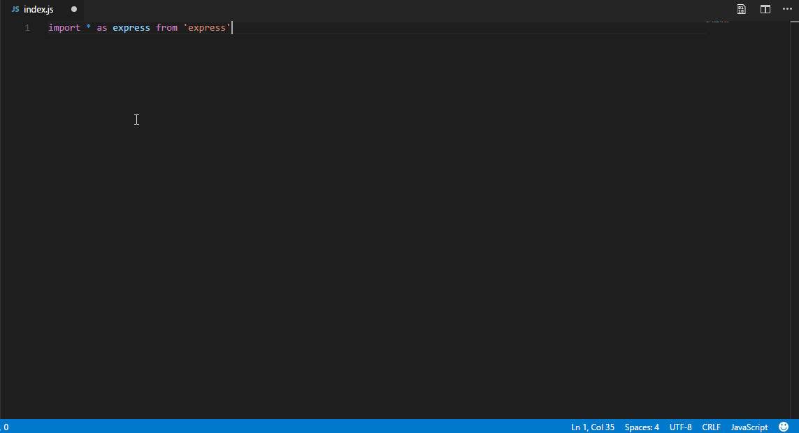 vscode-js-node-extenstion