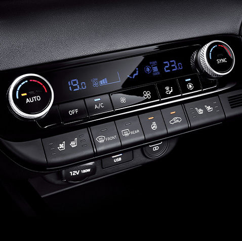 2023년형 아반떼 풀오토 공조 시스템