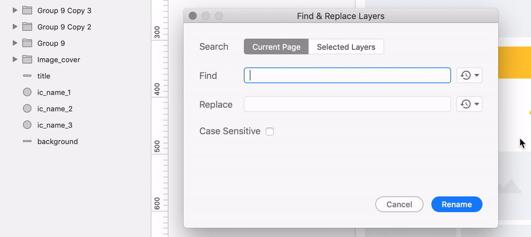 접두어 ic를 한번에 icon으로 변경