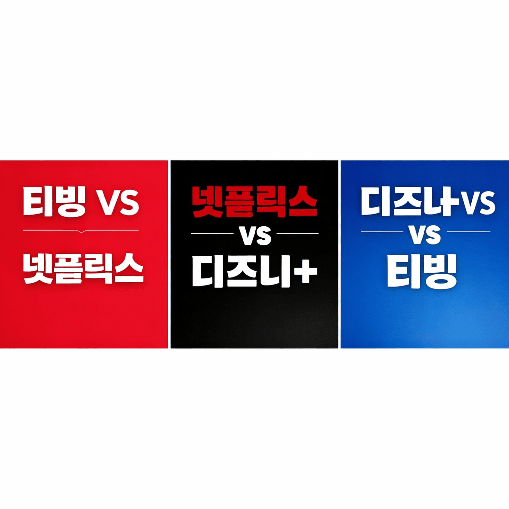 티빙 넷플릭스 디즈니플러스 할인