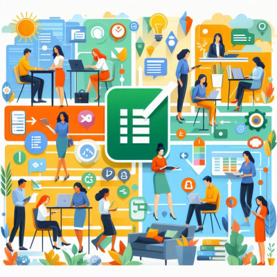 데이터 입력과 분석을 수행하는 사람들